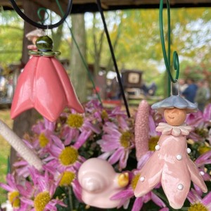 Campanula, floare din ceramică - casă & stil de viață - accesorii de grădină - decorațiuni de curte - Artynos.ro
