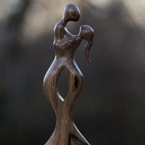 Tu si cu mine - Statuie de nuc, , , ARTYNOS