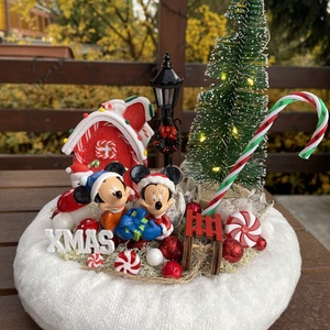  crăciun mickey și minnie masă dis - crăciun - decorațiuni de advent - decor pentru masa de advent - Artynos.ro