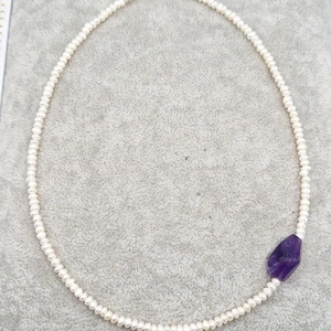Choker  Perle naturale Ametist - bijuterii - coliere - chockere - Artynos.ro