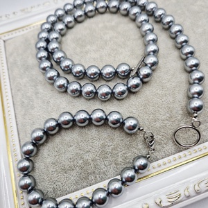 Set Perle tip Mallorca gri Inox - bijuterii - seturi de bijuterii - Artynos.ro