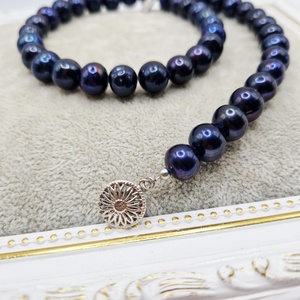 Colier Perle naturale negre - bijuterii - coliere - coliere din perle - Artynos.ro