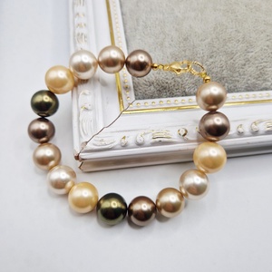 Bratara  Perle tip Mallorca Kaki - bijuterii - brățări - brățări din perle - Artynos.ro