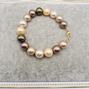 Bratara  Perle tip Mallorca Kaki - bijuterii - brățări - brățări din perle - Artynos.ro