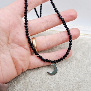 Choker  Cristale  Semiluna - bijuterii - coliere - chockere - Artynos.ro