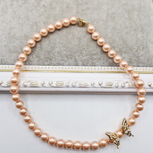 Choker Perle tip Mallorca Fluture, Bijuterii, Coliere, Coliere din perle, Confectionarea bijuteriilor, ARTYNOS