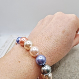 Bratara  Perle tip Mallorca turcoaz - bijuterii - brățări - brățări din perle - Artynos.ro