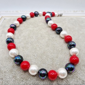 Colier Perle tip Mallorca 3 culori - Artynos.ro