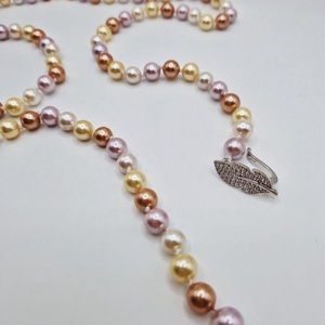 Colier Lung Perle tip Mallorca auriu, Bijuterii, Coliere, Coliere din perle, Confectionarea bijuteriilor, ARTYNOS