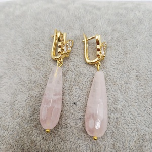 Cercei Cuart roz Aur - Artynos.ro