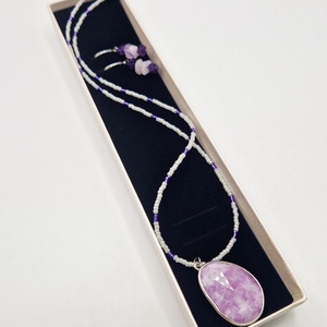 Set colier si cercei ametist, Bijuterii, Seturi de bijuterii, Confectionarea bijuteriilor, ARTYNOS