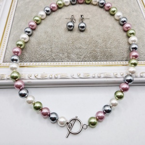 Set / Perle mallorca / inox - bijuterii - seturi de bijuterii - Artynos.ro