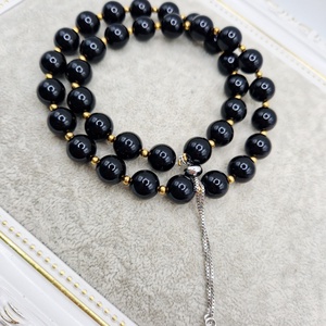 Colier canin  Onix  Hematit auriu - bijuterii - coliere - coliere din pietre semiprețioase - Artynos.ro