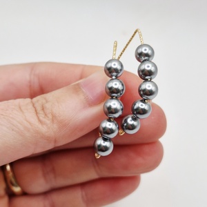 Cercei  Perle tip Mallorca  placat Aur - bijuterii - cercei - cercei din perle - Artynos.ro