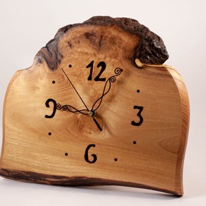 Ceas de perete din lemn, ceas din lemn rustic, -  - Artynos.ro