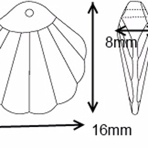 Bijuterii: Swarovski shell 16mm în mai multe culori -  - Artynos.ro