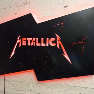 Metallica - perete mural iluminat, , , ARTYNOS