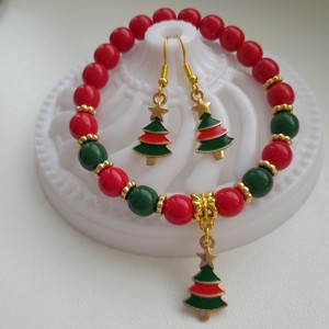 Set de bijuterii din lemn de pin - brățară, cercei -  - Artynos.ro