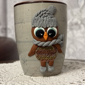 Cană decorată manual , Casă & Stil de viață, Accesorii pentru echipamente de bucătărie, Accesorii de servire, Căni, Lucrare cu argilă, Plastilină, ARTYNOS