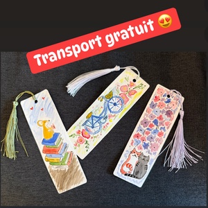 3 semne de carte pictate manual, Cărți și creații cu tematică muzicală, cadouri, Semn de carte, Pictură, ARTYNOS