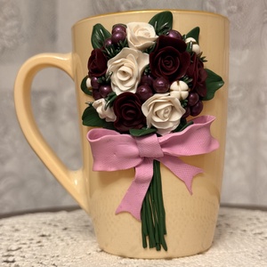 Cana decorata manual Buchet de Flori - Artynos.ro