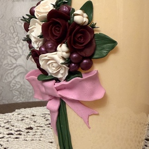 Cana decorată manual Buchet de Flori - casă & stil de viață - accesorii pentru echipamente de bucătărie - accesorii de servire - căni - Artynos.ro