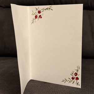 Felicitare pictată manual fructe de iarna - casă & stil de viață - papetărie de hârtie - invitații, felicitări - Artynos.ro