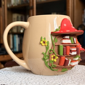 Cana cu decor de toamna lucrat manual - Artynos.ro