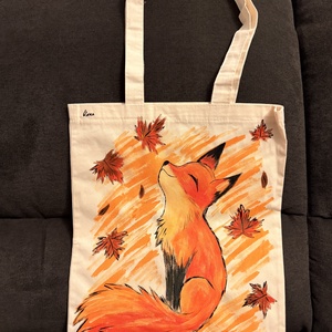 Plasuta tote pictata manual, Genti si portofele, Geanta pentru cumparaturi, Totebaguri, Pictura, Plasuta tote din bumbac, pictata manual. Dimensiuni 30x37 cm
Toamna, vulpe, ARTYNOS