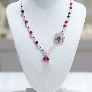 Set colier si cercei Floral Elegance - Artynos.ro