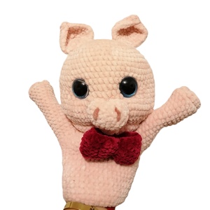 Marioneta Purcelus, Jucarii si echipamente pentru copii, Marionete, Manusi marionete, Crosetat, ARTYNOS