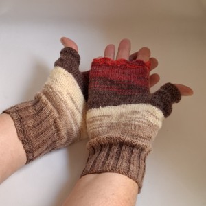 Mănuși tricotate manual, încălzitor de mână - îmbrăcăminte și modă - eșarfe, pălării, fularuri - mănușă - Artynos.ro