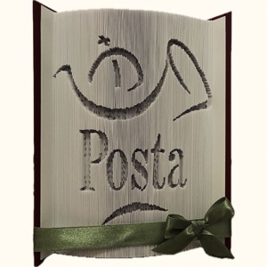 Sculptura de carte personalizata cu logo, Casa & Stil de viata, Accesorii pentru decorat casa, Decoratiuni de masa si decoratiuni pentru rafturi , Sculptura de carte, carte pliata, , ARTYNOS