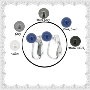 Clip din argint 925 cu bila Swarovski semiperforata 10mm in mai multe culori SFE-SW03-3-8 - Artynos.ro