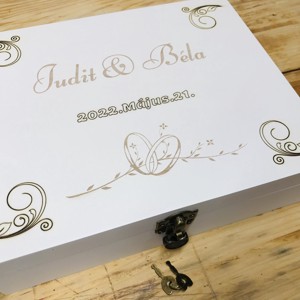 Cutie capsulă de timp pentru nuntă - accesorii nuntă - amintiri și cadouri de nuntă - cadou nuntă - cutie de nuntă - Artynos.ro