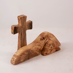 Decorațiune de Paște cu cruce, cruce din lemn - casă & stil de viață - accesorii religioase - cruce - Artynos.ro