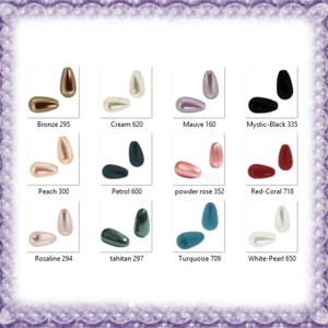 Swarovski semi-perforat teardrop 15 mm in mai multe culori GYSWGY GFF, , , ARTYNOS