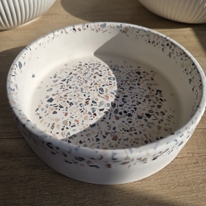 Bol rotund , margini drepte Terrazzo - casă & stil de viață - accesorii pentru decorat casa - decorațiuni de masă și decorațiuni pentru rafturi  - boluri din ceramică, boluri decorative - Artynos.ro