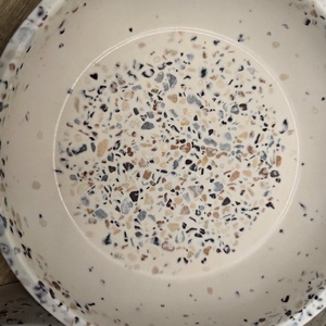 Bol rotund , margini drepte Terrazzo - casă & stil de viață - accesorii pentru decorat casa - decorațiuni de masă și decorațiuni pentru rafturi  - boluri din ceramică, boluri decorative - Artynos.ro
