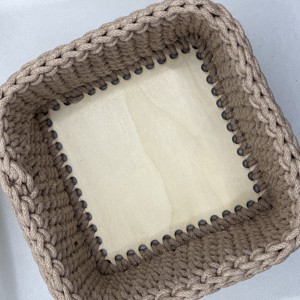 Coș pătrat pe bază de lemn - casă & stil de viață - materiale de depozitare și sortare - coșuri depozitare - Artynos.ro