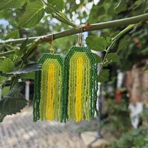 Cercei mini curcubeu  - bijuterii - cercei - cercei din mărgele - Artynos.ro