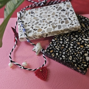 Lănțișor șnur iubesc - bijuterii - coliere - coliere din mărgele - Artynos.ro