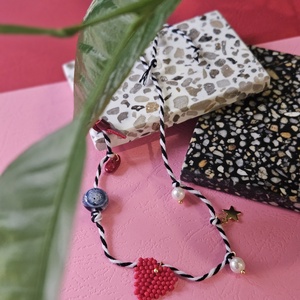 Lănțișor șnur iubesc - bijuterii - coliere - coliere din mărgele - Artynos.ro