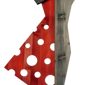Decoratiune pentru perete 90x40 cm, din lemn, culori bait, Casa & Stil de viata, Accesorii pentru decorat casa, Decoratiuni de pereti, decoratiuni suspendate, Decoratiuni perete, macramé, Prelucrarea lemnului, ARTYNOS