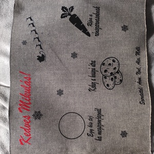 Mikulásváró textil tányéralátét - casă & stil de viață - accesorii pentru echipamente de bucătărie - textile pentru bucătărie - șervețele, șervețele textile - Artynos.ro