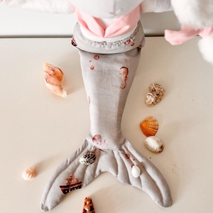 Papusa sirena textila confectionata manual , Jucarii si echipamente pentru copii, Jucarii si accesorii pentru copii, Papusi de joaca, Broderie, Papusi si fabricare de marionete, ARTYNOS