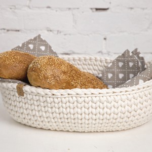 Coș de pâine - ecru -  - Artynos.ro