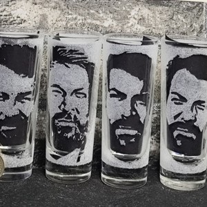 Bud Spencer 4/4 Pahar de sticlă gravat manual  -  - Artynos.ro