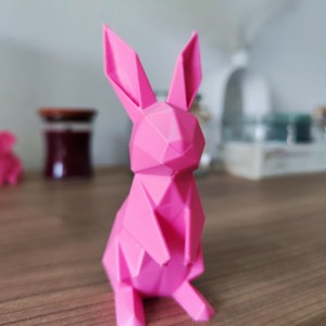 Figurină modernă de iepure în stil origami � înălțime 10 cm -  - Artynos.ro