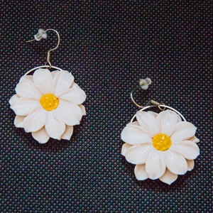 Cercei Margareta, Bijuterii, Cercei, Cercei lungi, Confectionarea bijuteriilor, Lucrare cu argila, ARTYNOS